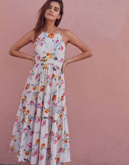 Christy Dawn Delphine dress white floral small - Picture 2 of 8